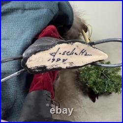 Vintage 1988 J. Schaffer Santa Claus Figurine Father Christmas Artist Signed #21