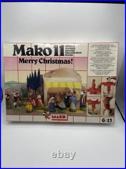 Vintage 1988 MAKO Moulages Vive Noel Christmas Plaster Nativity Sealed