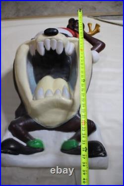 Vintage 2000 LARGE Tasmanian Devil TAZ Reindeer Blow Mold Yard Decor WORKS