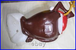 Vintage 2000 LARGE Tasmanian Devil TAZ Reindeer Blow Mold Yard Decor WORKS