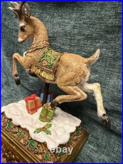 Vintage 2008 Joseph's Studio by Roman Reindeer Stocking Holders Set of 2 READ
