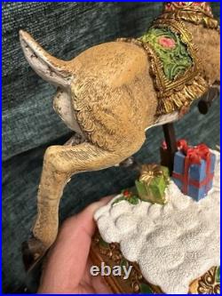 Vintage 2008 Joseph's Studio by Roman Reindeer Stocking Holders Set of 2 READ