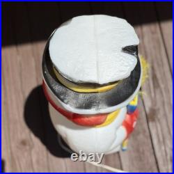 Vintage 31 TPI Blow Mold Illuminated Snowman withBroom