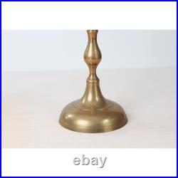 Vintage 5-Arm Brass Candelabra with Rope & Tassel Detail, Tapered-Candle Holder