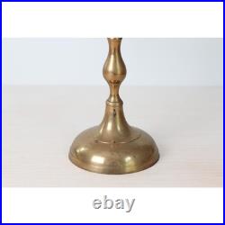 Vintage 5-Arm Brass Candelabra with Rope & Tassel Detail, Tapered-Candle Holder