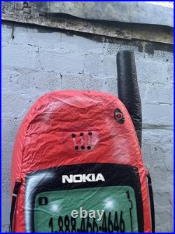 Vintage 90's Giant 10ft Inflatable Nokia 6100 Cell Phone Prop Display Verizon