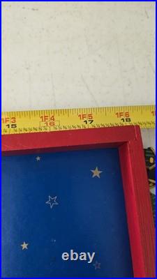 Vintage Advent Christmas Tree Magnetic Wooden NOT COMPLETE READ