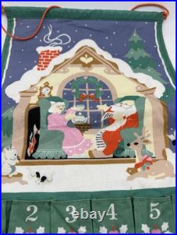 Vintage Avon Countdown to Christmas Hanging Advent Calendar with Original Mouse