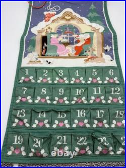 Vintage Avon Countdown to Christmas Hanging Advent Calendar with Original Mouse