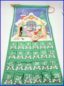 Vintage Avon Countdown to Christmas Hanging Advent Calendar with Original Mouse
