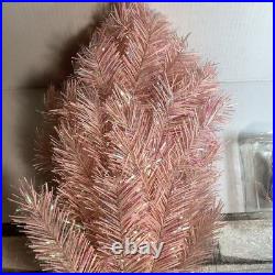 Vintage Barbie Of Swan Lake Christmas Tree 24 Pink Mini Tree & Ornaments In Box
