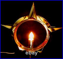 Vintage Bradford Celestial GOLD Christmas Tree Motion Topper Star 1960's Lot 2