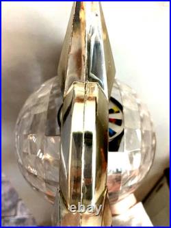Vintage Bradford Celestial SILVER Christmas Tree Motion Topper Star 1960's Lot 1