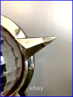 Vintage Bradford Celestial SILVER Christmas Tree Motion Topper Star 1960's Lot 1