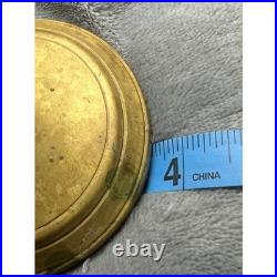 Vintage Brass Lion Candelabra Triple Candle Holder Table Decor 13 Tall