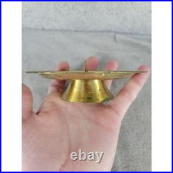 Vintage Brass Votive Candle Holder Small Pedestal Tealight Holder Home Decor