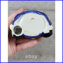 Vintage Ceramic Santa Claus Tea Light Candle Holder Christmas Figurine 4.5