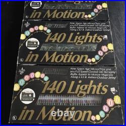 Vintage Christmas 140 String Lights in Motion Variable Speed New 3 Sets Vintage Christmas 140 String Lights in Motion Variable Speed New 3 Sets