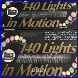 Vintage Christmas 140 String Lights in Motion Variable Speed New 3 Sets Vintage Christmas 140 String Lights in Motion Variable Speed New 3 Sets