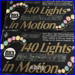 Vintage Christmas 140 String Lights in Motion Variable Speed New 3 Sets Vintage Christmas 140 String Lights in Motion Variable Speed New 3 Sets