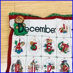 Vintage Christmas Countdown Advent Calendar Handmade