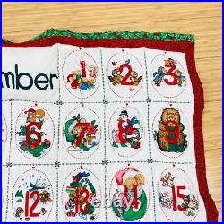 Vintage Christmas Countdown Advent Calendar Handmade