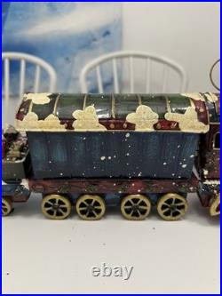 Vintage Christmas Express Train Mantle Shelf Stocking Hangers 4 Piece Set Vintage Christmas Express Train Mantle Shelf Stocking Hangers 4 Piece Set