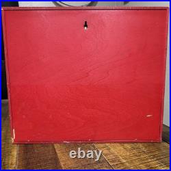 Vintage Christmas L. L. Bean Advent Calendar Wood 1990's original box for storage