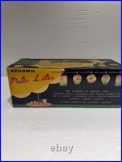 Vintage Christmas Lights Renown Patio Lites Eastern Bulbs Chinese Lantern RARE