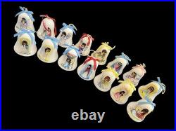 Vintage De Grazia Bells 1983-1998 Pottery Annual Hanging Ornaments LOT of 15