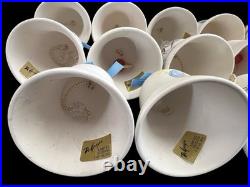 Vintage De Grazia Bells 1983-1998 Pottery Annual Hanging Ornaments LOT of 15
