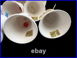 Vintage De Grazia Bells 1983-1998 Pottery Annual Hanging Ornaments LOT of 15