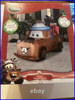 Vintage Disney Tow Mater Christmas 6''FT Airblown Inflatable Brand New In Box