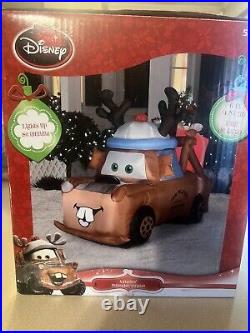 Vintage Disney Tow Mater Christmas 6''FT Airblown Inflatable Brand New In Box