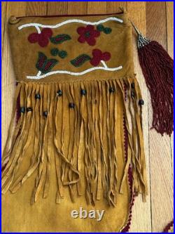 Vintage Double D Ranchwear Suede Velvet Beaded Christmas Stockings. NWOT