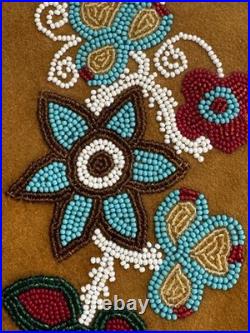 Vintage Double D Ranchwear Suede Velvet Beaded Christmas Stockings. NWOT