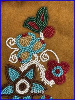 Vintage Double D Ranchwear Suede Velvet Beaded Christmas Stockings. NWOT