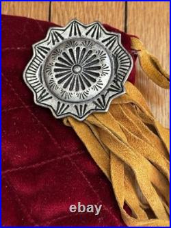 Vintage Double D Ranchwear Suede Velvet Beaded Christmas Stockings. NWOT