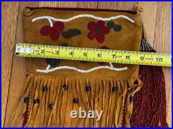 Vintage Double D Ranchwear Suede Velvet Beaded Christmas Stockings. NWOT