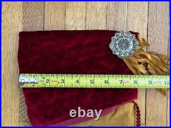 Vintage Double D Ranchwear Suede Velvet Beaded Christmas Stockings. NWOT