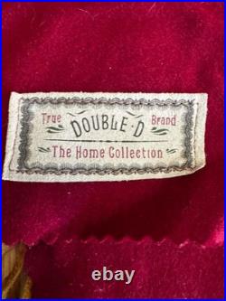 Vintage Double D Ranchwear Suede Velvet Beaded Christmas Stockings. NWOT