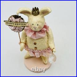 Vintage ESC Heather Myers Happy Easter Bunny Figurine Princess Glitter 2002 RARE Vintage ESC Heather Myers Happy Easter Bunny Figurine Princess Glitter 2002 RARE