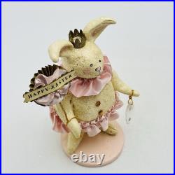 Vintage ESC Heather Myers Happy Easter Bunny Figurine Princess Glitter 2002 RARE Vintage ESC Heather Myers Happy Easter Bunny Figurine Princess Glitter 2002 RARE