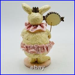 Vintage ESC Heather Myers Happy Easter Bunny Figurine Princess Glitter 2002 RARE Vintage ESC Heather Myers Happy Easter Bunny Figurine Princess Glitter 2002 RARE