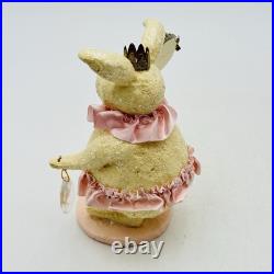 Vintage ESC Heather Myers Happy Easter Bunny Figurine Princess Glitter 2002 RARE Vintage ESC Heather Myers Happy Easter Bunny Figurine Princess Glitter 2002 RARE