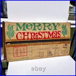 Vintage Electric Christmas Fire Place Superior Box Company with original box