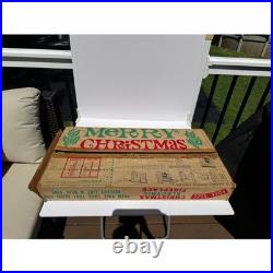 Vintage Electric Christmas Fire Place Superior Box Company with original box