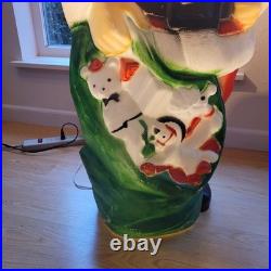 Vintage Empire Blow Mold Santa Claus 46 Christmas Decoration Light Up Outdoor