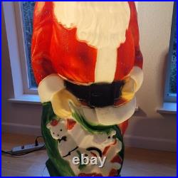 Vintage Empire Blow Mold Santa Claus 46 Christmas Decoration Light Up Outdoor