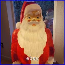 Vintage Empire Blow Mold Santa Claus 46 Christmas Decoration Light Up Outdoor